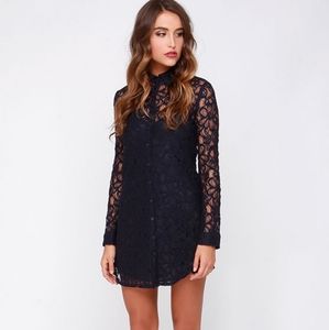 BB Dakota Tanya lace shirt dress